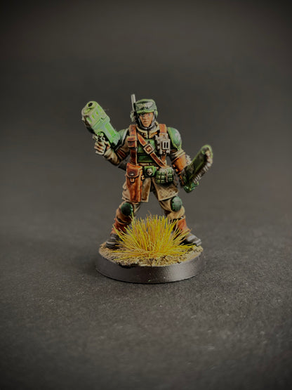 Cadian Shock Troops — Full Platoon, Hand-Painted (20 Miniatures)