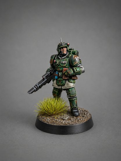 Astra Militarum Kasrkin Squad — Hand-Painted (10 Miniatures)