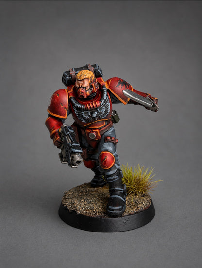 Blood Angels Scout Squad — Hand-Painted (10 Miniatures)